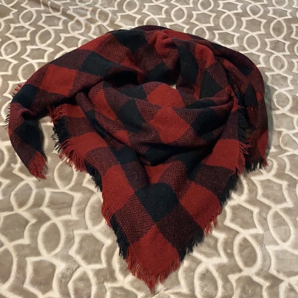 Funky Monkey Buffalo Plaid blanket scarf - Picture 4 of 8